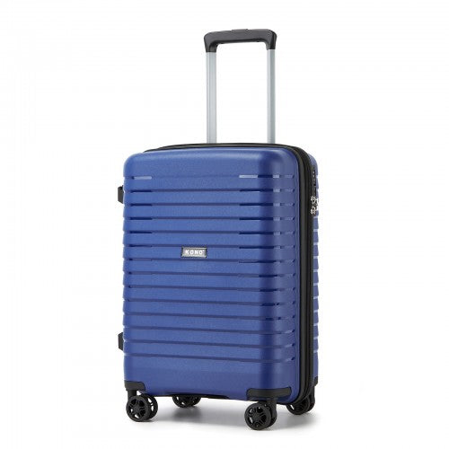 KSK2595 - Kono 20-Inch Hard Shell Scratch-Resistant PP Luggage with Cup Holder, TSA Lock & Expandable Design-Cabin Trolley For Travel - Navy | Neil's Luggage Store