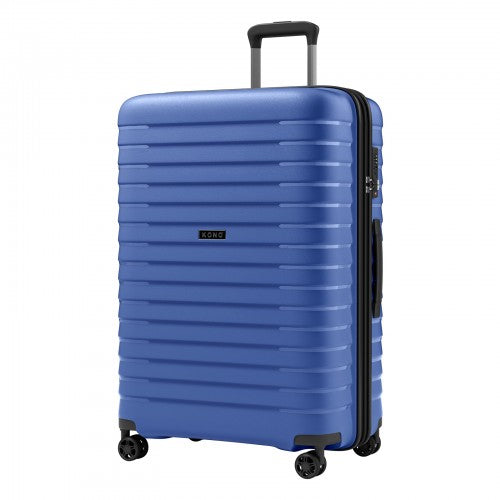 KSK2595 - Kono 28-Inch Hard Shell Scratch-Resistant PP Luggage with Cup Holder, TSA Lock & Expandable Design-Check-in Luggage For Travel - Navy | Neil's Luggage Store