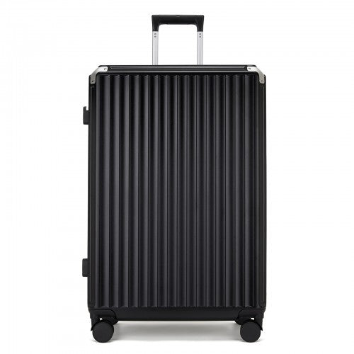 KSK2693 - Kono 28-Inch Large Suitcase with Reinforced Aluminium Frame, TSA Lock, Checked Luggage with Smart Travel Features - Black | Neil's Luggage Store