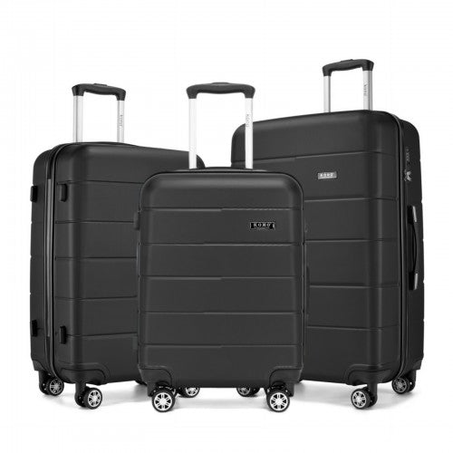 Kono 3 Piece Hard Shell Suitcase Set With Silent Wheels | Neil's Luggage Store