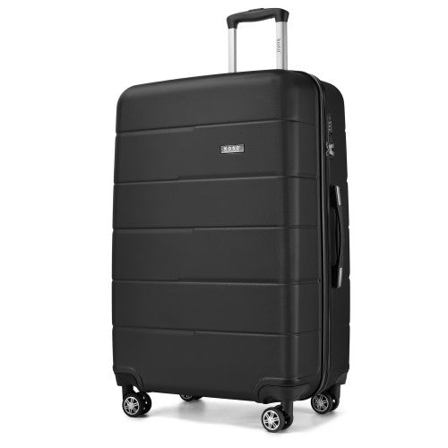 28 Inch PC Hard Shell Suitcase With Silent Wheels Check In Luggage Black | Neil's Luggage Store