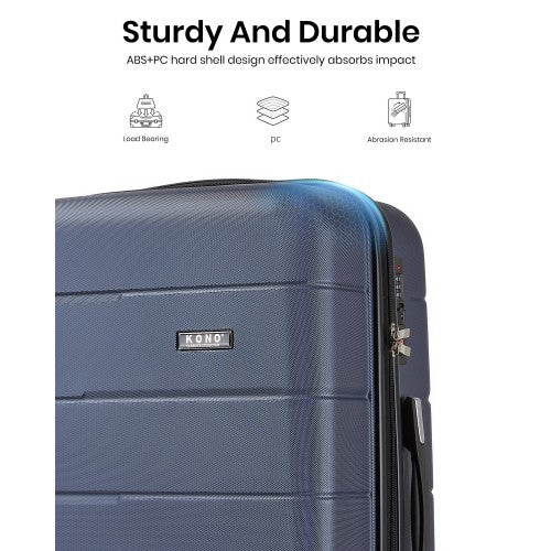 Kono 20 24 28 PC Hard Shell Suitcase Set Lightweight Luggage With Silent Wheels | Neil's Luggage Store