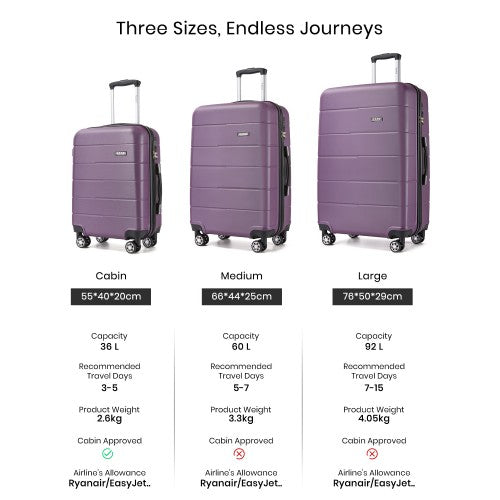 Kono 28 Inch PC Hard Shell Suitcase With Silent Wheels And Spacious Interior | Neil's Luggage Store