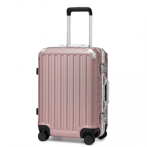 KSS2481 - Supercase Durable 20 Inch PC Hardshell Aluminum Frame Suitcase With TSA Lock - Nude | Neil's Luggage Store