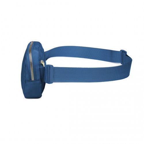 L2337 - Miss Lulu Lightweight Stylish Water-Resistant Casual Bum Bag - Navy | Neil's Luggage Store