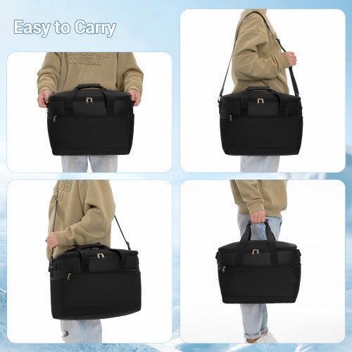LBK2535S - Kono Small 20L Portable Lunch Bag with Enhanced Insulation–Compact & Convenient for Travel and Commuting - Black | Neil's Luggage Store