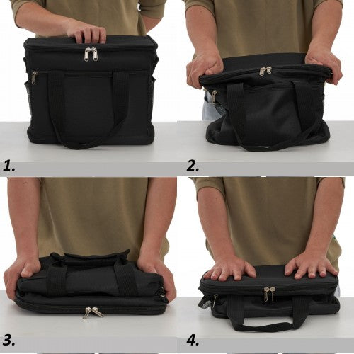 LBK2535S - Kono Small 20L Portable Lunch Bag with Enhanced Insulation–Compact & Convenient for Travel and Commuting - Black | Neil's Luggage Store