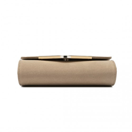 Miss Lulu Leather Look Envelope Clutch Bag Khaki Crossbody Flip Cover | Neil's Luggage Store