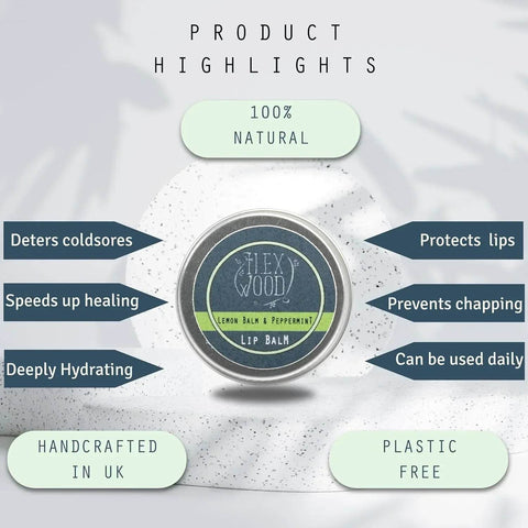 Lemon Balm and Peppermint Lip Balm - 10ml