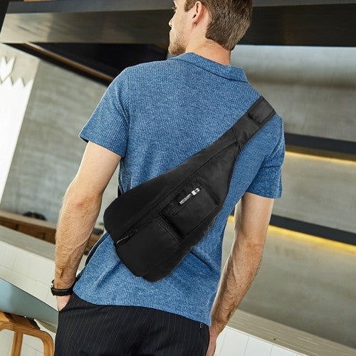 LB1934 - Miss Lulu Casual Single Strap Sling Backpack - Black | Neil's Luggage Store