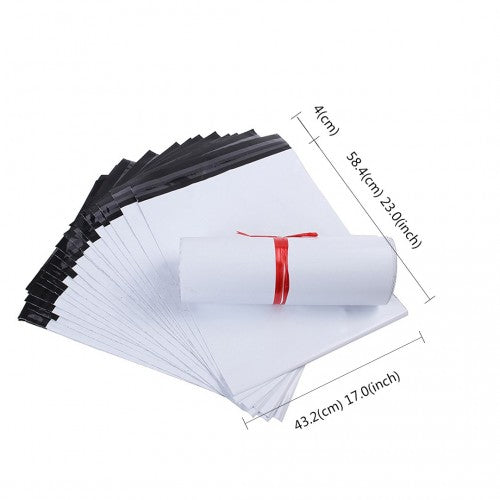 MAIL XL 100 - Poly Mail Bags Extra Large Size 17"x23" Waterproof, Tear-Resistant, Self-Seal Postal Bags - 100 Pieces | Neil's Luggage Store