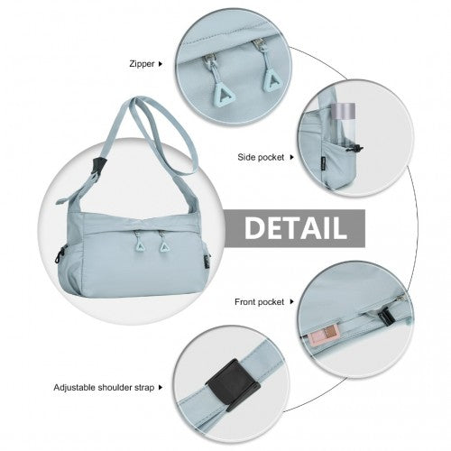 MSM2424 - Miss Lulu Ultra-Light Water-Resistant Urban Casual Commuter Crossbody Bag - Blue | Neil's Luggage Store