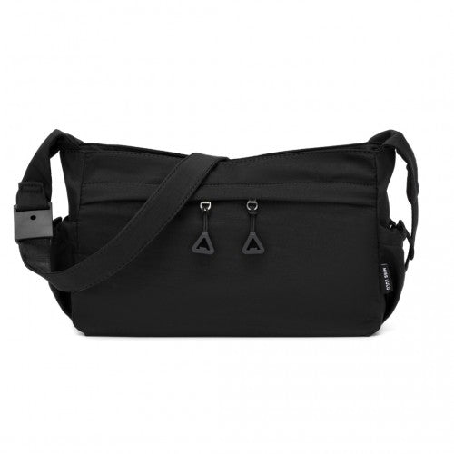 MSM2424 - Miss Lulu Ultra-Light Water-Resistant Urban Casual Commuter Crossbody Bag - Black | Neil's Luggage Store