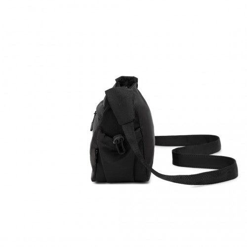 MSM2424 - Miss Lulu Ultra-Light Water-Resistant Urban Casual Commuter Crossbody Bag - Black | Neil's Luggage Store