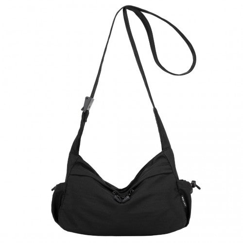 MSM2424 - Miss Lulu Ultra-Light Water-Resistant Urban Casual Commuter Crossbody Bag - Black | Neil's Luggage Store