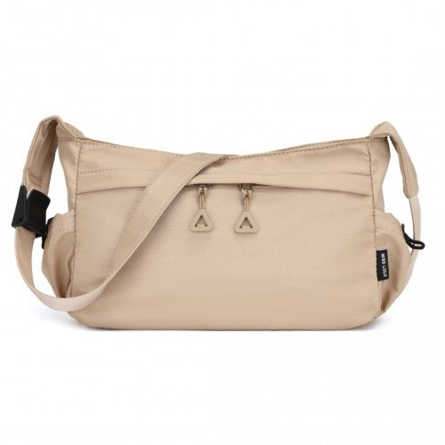 MSM2424 - Miss Lulu Ultra-Light Water-Resistant Urban Casual Commuter Crossbody Bag - Khaki | Neil's Luggage Store