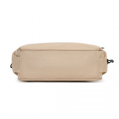 MSM2424 - Miss Lulu Ultra-Light Water-Resistant Urban Casual Commuter Crossbody Bag - Khaki | Neil's Luggage Store