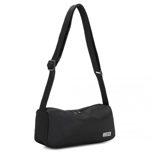 MSM2425 - Miss Lulu Vintage Chic Lightweight Water-Resistant Crossbody Bag - Black | Neil's Luggage Store