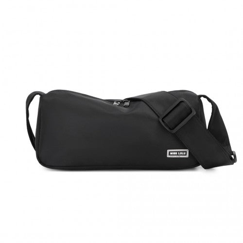 MSM2425 - Miss Lulu Vintage Chic Lightweight Water-Resistant Crossbody Bag - Black | Neil's Luggage Store