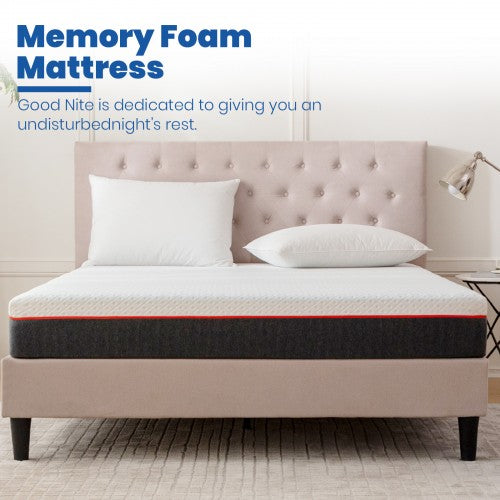 MTS006 - Good Nite Comfort Memory Foam Mattress – 16cm Thick Pressure Relief Mattress with Cooling Foam & Supportive 3-Layer Design - 90X190X16cm | Neil's Luggage Store