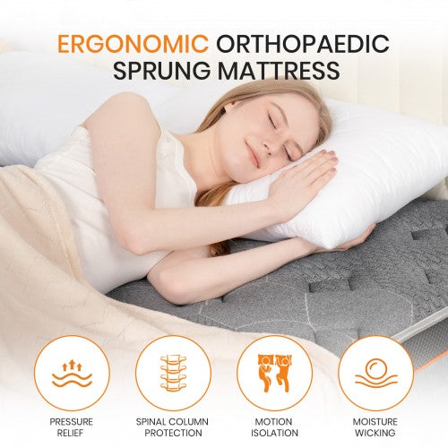 MTS007 Good Nite 7 Zone Hybrid Pocket Springs Mattress Medium Firm 120x190x25cm | Neil's Luggage Store