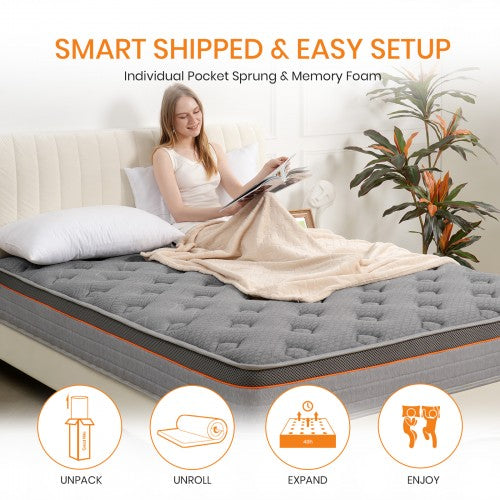 MTS007 Good Nite 7 Zone Hybrid Pocket Springs Mattress Medium Firm 120x190x25cm | Neil's Luggage Store