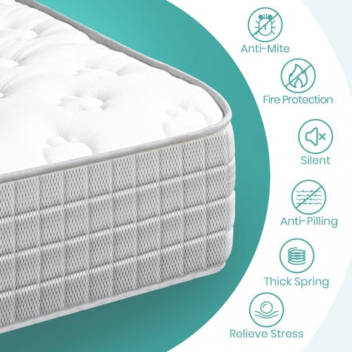 MTS008 - Good Nite Memory Foam & Bonnell Spring Mattress – Pressure Relief, Breathable & Hypoallergenic Comfort - 90×190×18cm | Neil's Luggage Store