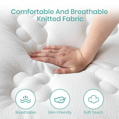 MTS008 - Good Nite Memory Foam & Bonnell Spring Mattress – Pressure Relief, Breathable & Hypoallergenic Comfort - 135×190×18cm | Neil's Luggage Store