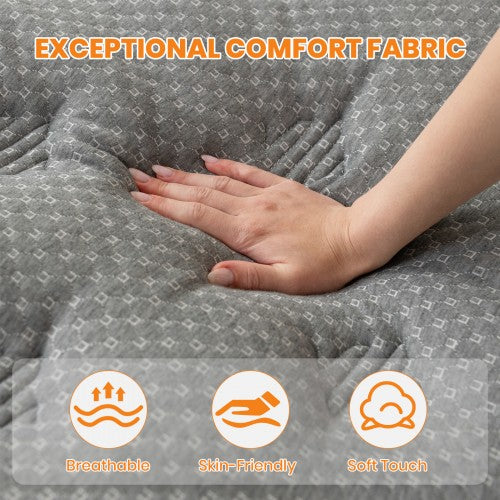 MTS009 - Good Nite 18cm Medium Firm Memory Foam and Bonnell Spring Mattress – Pressure Relief, Cooler Sleep - 150x190x18cm | Neil's Luggage Store