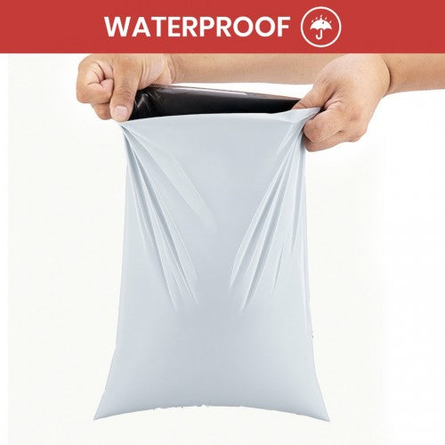 MAIL M 100 - Poly Mail Bags Medium Size 10"x14" Waterproof, Tear-Resistant, Self-Seal Postal Bags - 100 Pieces