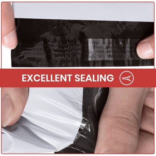 MAIL M 100 - Poly Mail Bags Medium Size 10"x14" Waterproof, Tear-Resistant, Self-Seal Postal Bags - 100 Pieces