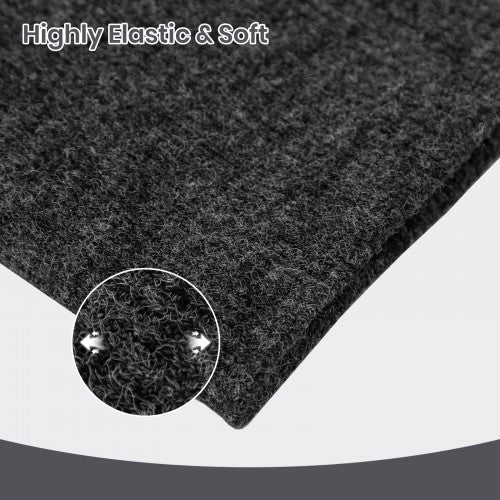 NWN5431 - Fleece-Lined Knit Neck Warmer Gaiter–Double-Layer Acrylic & Polyester, Stretchy, Soft, Wind-Resistant, Warm - Dark Grey