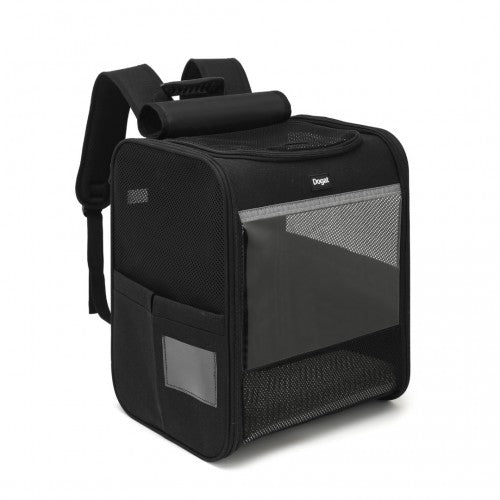 PTD2440 - Dogat Foldable And Durable Pet Backpack Carrier Travel Bag for Cats and Small Dogs - Black | Neil's Luggage Store