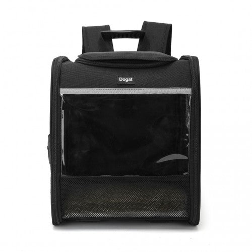 PTD2440 - Dogat Foldable And Durable Pet Backpack Carrier Travel Bag for Cats and Small Dogs - Black | Neil's Luggage Store