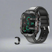 Men Military Rugged Smart Watch IP68 5ATM Outdoor Sports Fitness Tracker 1.96