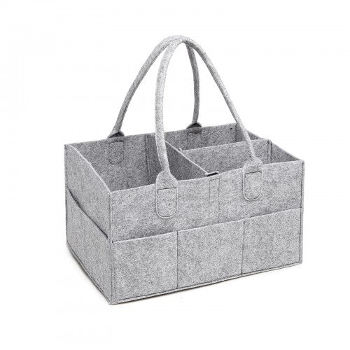 S2049 - Kono Felt Caddy Organiser With Storage - Grey - Neils Luggage Store