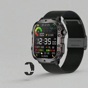 Men Military Rugged Smart Watch IP68 5ATM Outdoor Sports Fitness Tracker 1.96