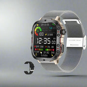 Men Military Rugged Smart Watch IP68 5ATM Outdoor Sports Fitness Tracker 1.96