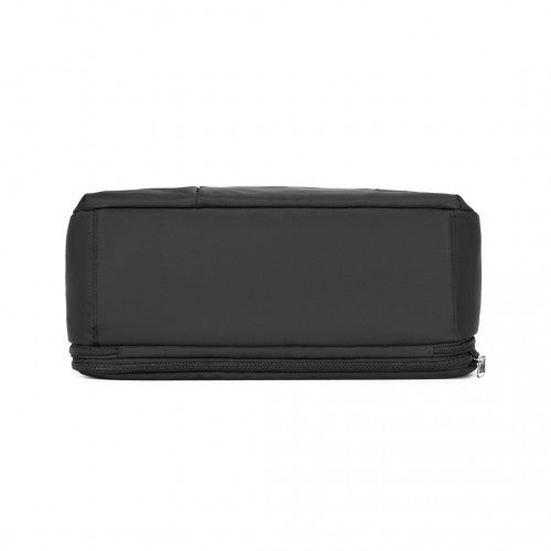 Kono Multi-Functional Large Travel Tote & Duffel Bag with Expandable Compartment & Wet/Dry Pocket - Black