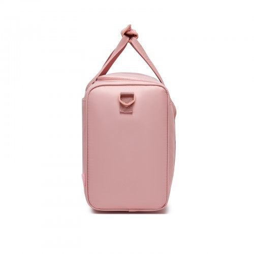TVK2521 - Kono Compact and Lightweight 40×30×20 Personal-Item Travel Bag - U-Zip Wide Opening And Trolley Sleeve - Nude