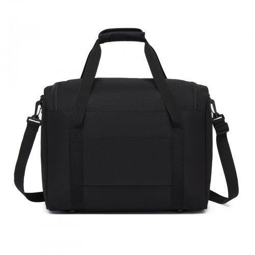 TVK2526 - Kono Spacious Airline-Approved Cabin Travel Duffel (40×30×20 cm) - Roomy Weekender with U-Zip Opening - Black