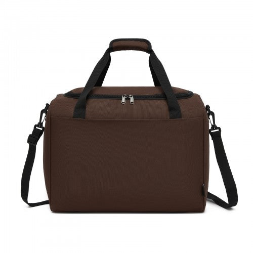 TVK2526 - Kono Spacious Airline-Approved Cabin Travel Duffel (40×30×20 cm) - Roomy Weekender with U-Zip Opening - Brown | Neil's Luggage Store