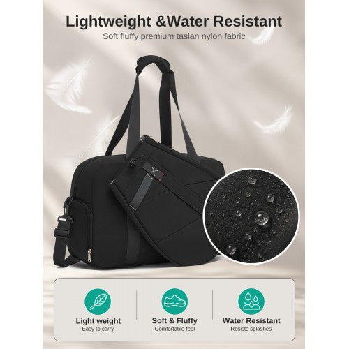 Kono 25L Modular Tennis Travel Gym Bag With Detachable Racket Sleeve Black | Neil's Luggage Store