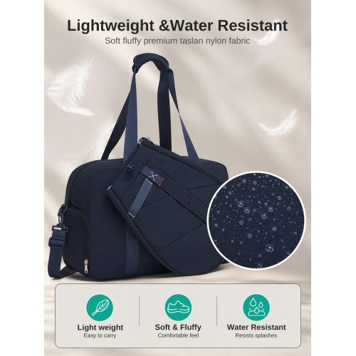 Kono 25L Modular Tennis Bag Detachable Racket Sleeve Water Repellent Gym Navy | Neil's Luggage Store