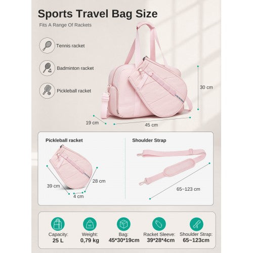 Kono 25L Modular Tennis Bag With Detachable Racket Sleeve For Travel | Neil's Luggage Store