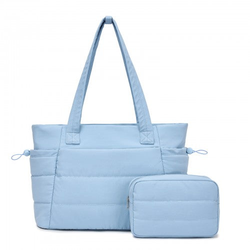 Women's 2 Piece Tote Bag Set With Laptop Compartment Water Repellent Nylon | Neil's Luggage Store