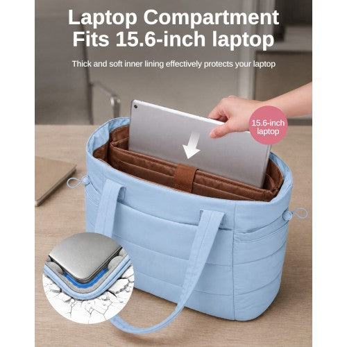 Women's 2 Piece Tote Bag Set With Laptop Compartment Water Repellent Nylon | Neil's Luggage Store