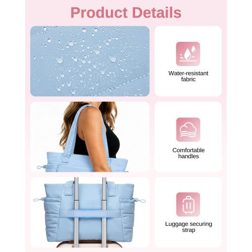 Women's 2 Piece Tote Bag Set With Laptop Compartment Water Repellent Nylon | Neil's Luggage Store