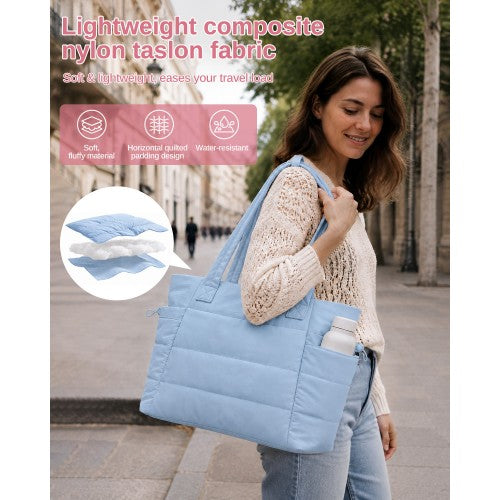 Women's 2 Piece Tote Bag Set With Laptop Compartment Water Repellent Nylon | Neil's Luggage Store