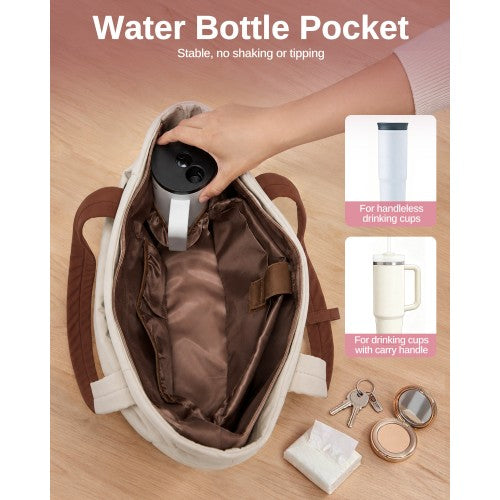 2 Piece Women Tote Bag Set Water Repellent Nylon With Laptop Compartment | Neil's Luggage Store